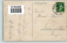 Samedan 1913 mit Blick auf die Berninakette