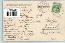 Les Avants 1905 Partie reservee a la correspondance a destination de la Suisse, Italie, France Algerie, Tunisie