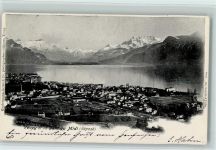 Vevey 1902 Vevey et la Dent du Midi déposé