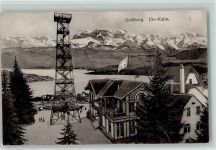 Uetliberg 1915 Restaurant Uto Kulm Aussichtsturm Zürichsee Alpen