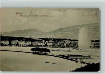 Genève 1914 Rade et Jet d'eau