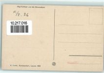 Rigi Kaltbad 1926 und die Berneralpen Wappen