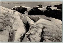 Glarus Gletscherspalten am Ruchenglärnisch Bergsteiger