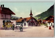 Zweisimmen Bahnhof Pferdekutsche