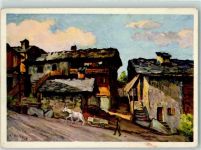 1997 Haute-Nendaz - sign. Ch.Wuthrich Dorfplatz Pro Infirmis