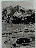 9658 Wildhaus - Wildhaus im Obertoggenburg Block vom Käserrugg über Schwendisee gegen Schafberg und Moor