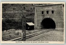 Kandersteg Nord Portal des grossen Lötschberg Tunnel