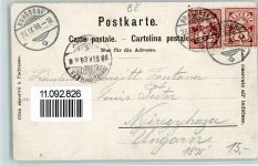 Bern 1898 Frau in Tracht Werbung Bergmann & Co.