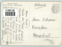 Breil Flablager mit Piz Mundaun und Signinagruppe Feldpost Winter