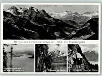 Bürgenstock Hammetschwand Blicks in's Engelbergertal 4-Bildkarte