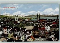 Zürich 1920 Zürich und die Alpen
