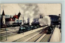 8000 Zürich Gebrauchsspuren Dampf Eisenbahnen