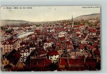 Zürich 1908 Blick von der Urania - Monopol Verlag Nr. 55 AK