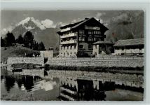 3925 Grächen - Hotel Zum See Grächensee Weisshorn Brunegghorn Bieshorn Ruderboot