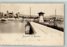 8640 Rapperswil SG 1901 - am Zürichsee