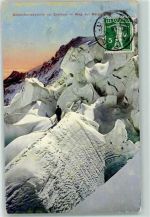 Boncourt 1920 Gletscherlabyrinth im Eismeer Weg zur Berghütte