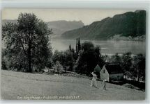 Aegerisee Frau mit Kind Kapelle