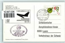 6410 Rigi Staffel - Zeppelin Ballon LZ 4 Offizielle LUPO 75 AK