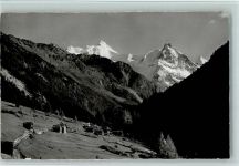 Ayer Route de Zinal Rothorn Besso Gabelhorn Feldpost