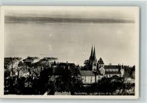 Neuchâtel La Collégiale et le Lac Segelboote