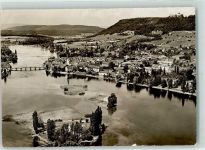 8260 Stein am Rhein 1957 Foto AK Luftbild