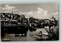 Büren an der Aare Die Aare und Schwäne