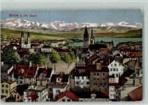 Zürich 1923 Zürich und die Alpen