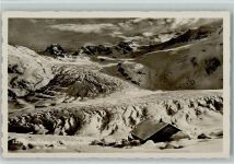 Pontresina Bovalhütte mit Persgletscher und Isla Persa
