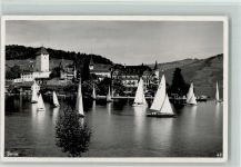 Spiez Thunersee Schloss Spietz Segelboote