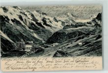 3825 Mürren 1902 - Hotel des Alpes Mittag- Gross- Breit und Tschingelhorn