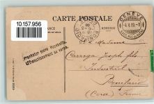 Genève 1909 Stadtansicht Ufer