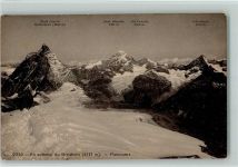 1920 Phototypie 2925 - Au sommet du Breithorn , gute Erhaltung AK