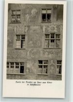 8200 Schaffhausen Sciaffusa - Partie der Fresken am Haus zum Ritter Erste Besitzer die Edeln von Urzach u. die von Ranegg