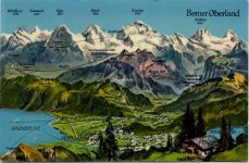 um 1970/80 Interlaken mit Berner Oberland,H. Steinhauer AKU2