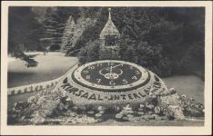 um 1920/30 Interlaken, Die Blumenuhr,Wehrliverlag AKU2
