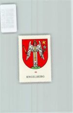 6390 Engelberg - Vignette Wappen Kaffee Hag ca 1920-1940 Engel