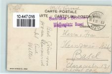 5012 Schönenwerd SO 1908 Gebrauchsspuren Feldpost Sanitäts Schulen Waffenplatz Basel