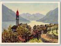 6777 Ronco Quinto Künstlerkarte Ronco s/Ascona Lago Maggiore E. Zuppinger