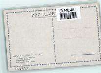 sign. Adolf Stäbli Landschaft an der Limmat Fischerboot Pro Juventute Schweiz Künstlerkarte