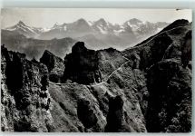 3803 Beatenberg - Gratweg Niederhorn Gemmenalphorn Schreckhorn Finsteraarhorn Eiger Mönch Jungfrau