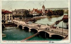 8000 Zürich 1906 - Bahnhofbrücke Landesmuseum