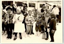 7550 Scuol Schuls Foto AK Fasching