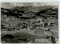 9063 Stein AR - Fliegeraufnahme Blick gegen Haslen Fähnern Kamor Hoher Kasten Alpsiegel