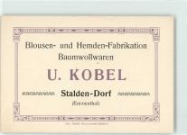 3922 Stalden VS - Blousen- und Hemden-Fabrikation Baumwollwaren U. Kobel
