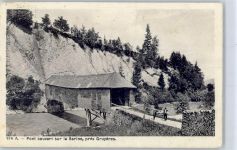1663 Gruyères 1912 - gedeckte Brücke