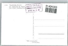 3929 Täsch - Hüttenstempel Täschhütte