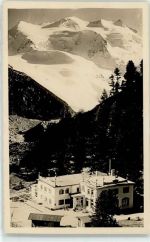 Morteratsch - Hotel Gasthaus Morteratsch mit Piz Bellavista