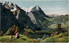 um 1910 - Blick ins Grindewaldtal, Große Scheidegg AKU1