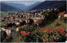 1959 - Davos-Platz gegen Tinzenhorn und Pitz Michel. Kr. Graubünden. Schweiz.,Otto Furter AKU1