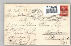 9000 St. Gallen S. Gallo 1915 - Prosit Neujahr